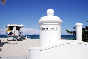 Sebastian Beach Fort Lauderdale - obrazy, fototapety, plakaty
