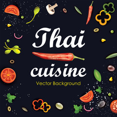 Thai food menu poster picture