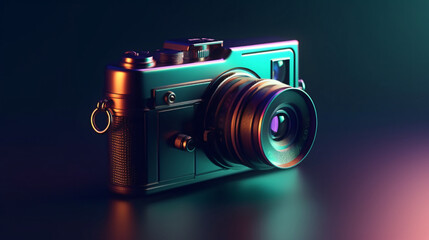 Obraz na płótnie Canvas 3d Rendering Of Camera Icon