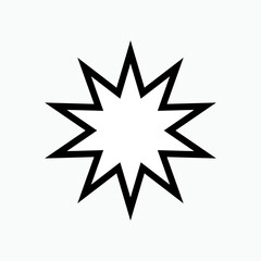 •	Star Icon - Vector, Sign and Symbol for Design, Presentation, Website or Apps Elements.