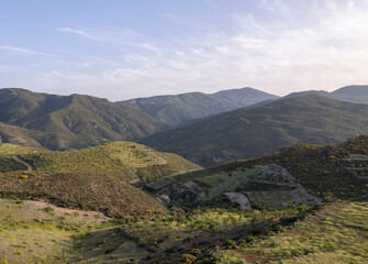 Fototapeta na wymiar Mountainous landscape in the south of Granada (Spain)