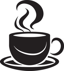 Coffee cup logo icon vector illustration, SVG