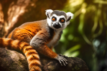 Obraz premium close up exotic animal in natural habitat
