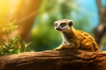 Fototapeta premium close up exotic animal in natural habitat