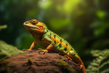 Obraz premium close up exotic animal in natural habitat