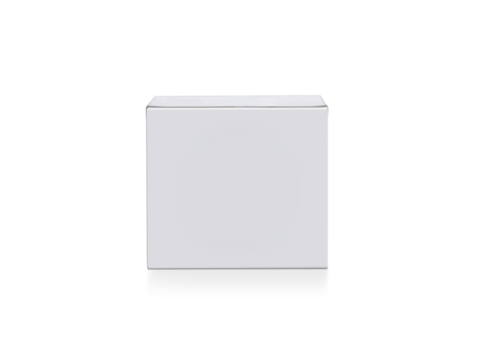 Blank box on, transparent background