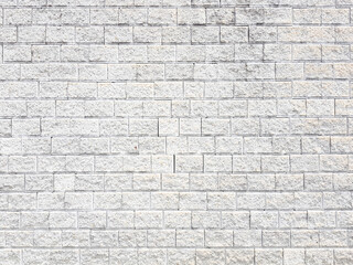 White brick wall texture background.