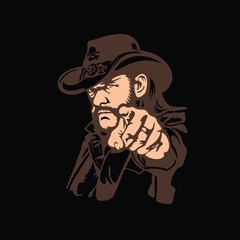 portrait of a man with hat