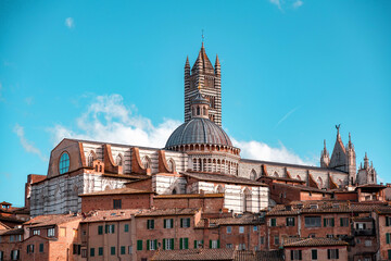 Obraz premium Siena Cathedral is a medieval church in Siena, Tuscany, Italy