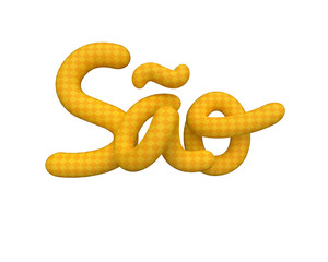 label sao joao festa junina in brazil 3d render