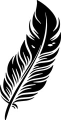 Obraz premium Feather icon. Feather vector. Bird Feather design.