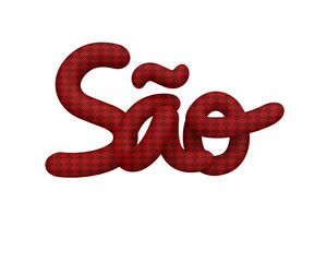 label sao joao festa junina in brazil 3d render