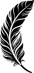 Obraz premium Feather icon, vector illustration, EPS10.