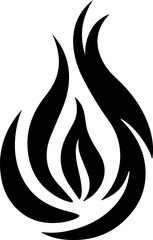 Fire sign. Fire flame icon isolated on white background. Vector illustration