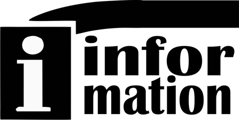 Information icon vector. Info and Faq icon-logo symbol illustration