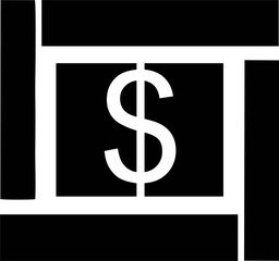 Money. Line Icon Vector. Payment system. Coins and Dollar cent Sign isolated on white background. Flat design style. Business concept.