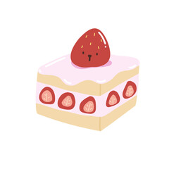cake with strawberry