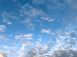 cloudy sky. blue sky and white clouds