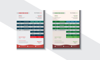 Modern Invoice Design.