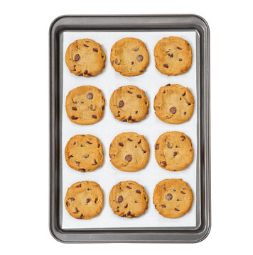 Baked Sugar Cookies on baking sheet