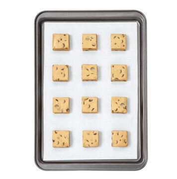  Unbaked Sugar Cookies on baking sheet