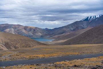 Mirpal Tso - Lake Ladakh, an isolated, unexplored freshwater lake surrounded by white sand and mountains