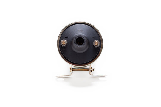 Ignition coil on a white