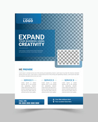 Business Flyer Design Template Layout.