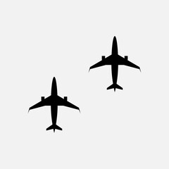 Plane Icon. Traveler, Transporter.  Aircraft Symbol - Vector.     
