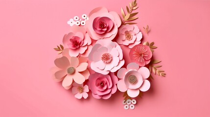 Generative Ai. Pink flower