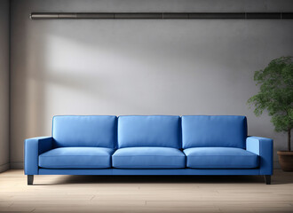 Blue sofa