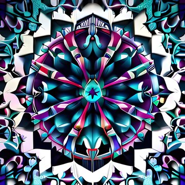abstract art. Emphasizing the interplay of vibrant colors. The concept of creativity, digital art, arstation, art decoration for home or office, AI Generative.