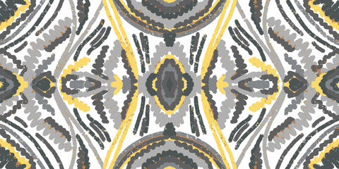 Abstract pattern of a carpet. Ikat style. Grunge texture. The background. Element for design	
