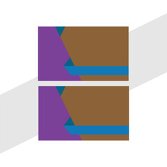 Modern business card design.
