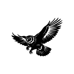 Eagle illustration isolated vector sign symbol, vector art, isolated on white background.