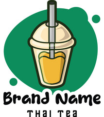 Coffee mascot logo with premium quality stock vector