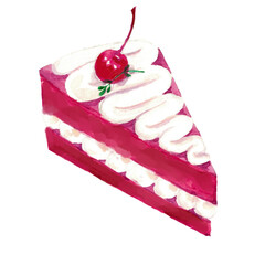 cake dessert delicious cafe hand drawn on transparent background