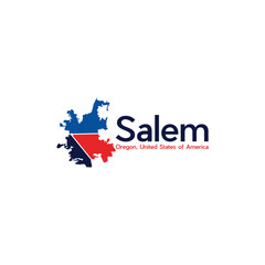 Salem City Map Illustration Creative Design