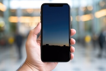 person holding smartphone, ai generative