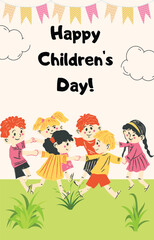 Happy Children's Day Poster