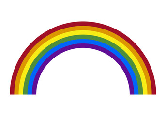 Arcoiris con la bandera lgbtiq+ del día del orgullo.