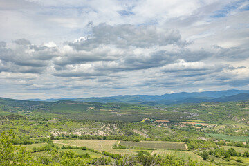 Obraz premium panorama de la campagne en Provence, Vaucluse, France