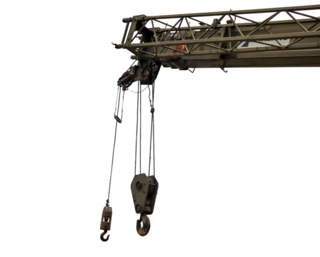 crane on a white background,png file