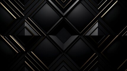 A luxury black background with gold and diamonds. Created with Generative AI tools.