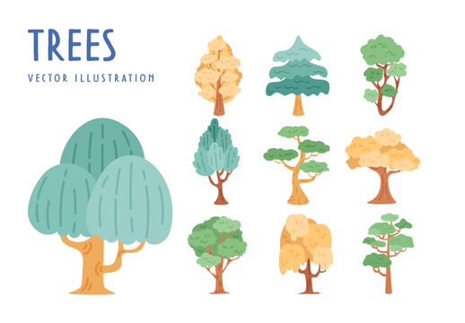 Cute Tree Illustrations