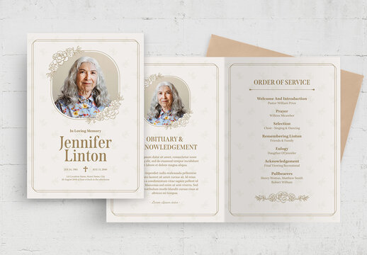 Funeral Program Template