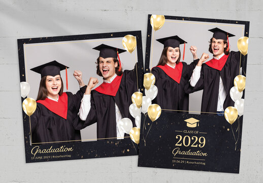 Graduation Photo Card Layout
