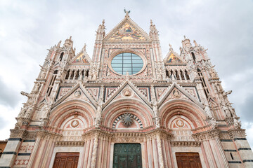 Fototapeta na wymiar Siena Cathedral is a medieval church in Siena, Tuscany, Italy