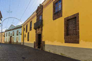 Alhondiga house in the Obispo Rey Redondo street, Santa Cruz, Tenerife, Spain