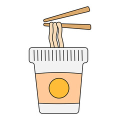 Doodle Food Illustration Set Collection